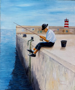 painting of Porto Santo Island